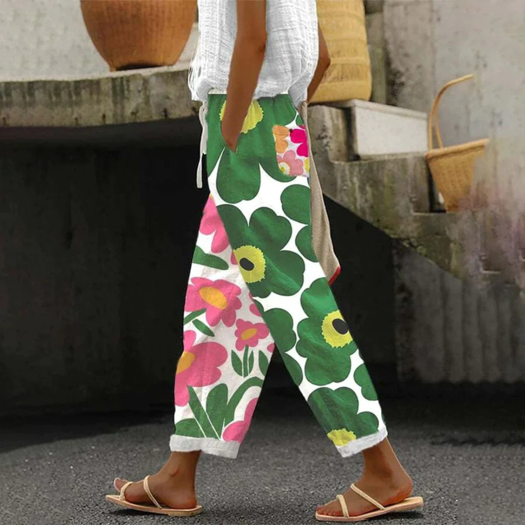 Pantalon Femme Taille Élevée Confortable
