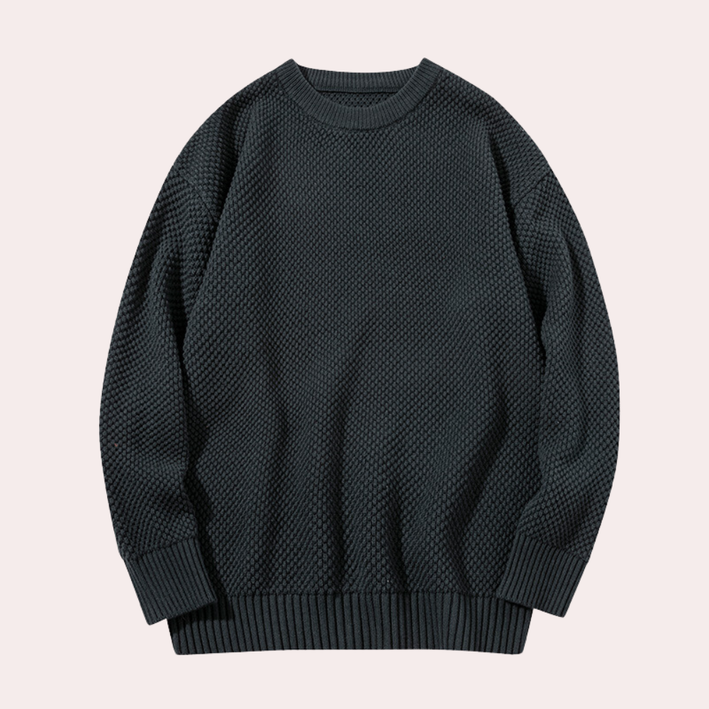 Pull Homme Classique Col Rond