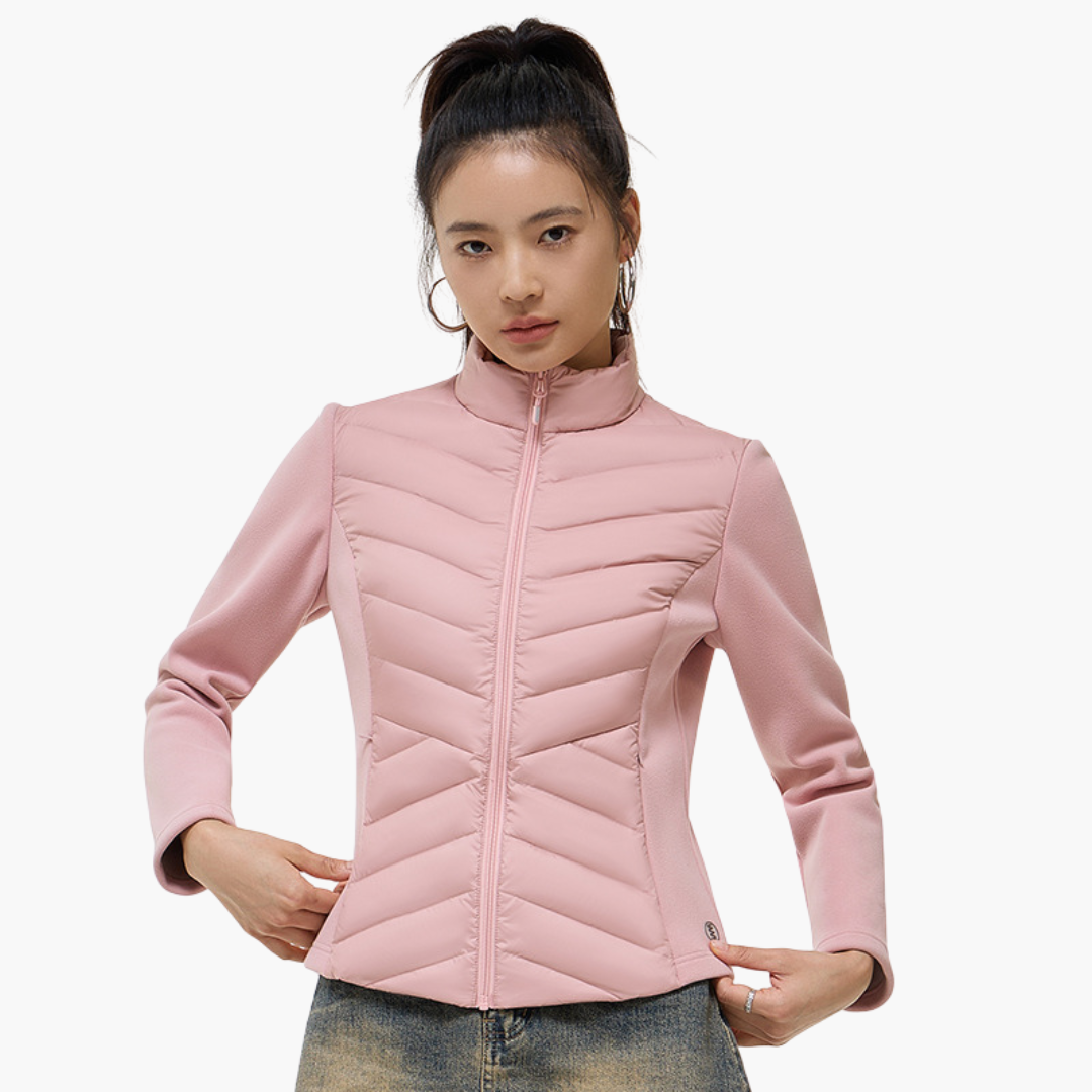 Veste Polaire Féminine Éclair et Couches pour Mi-Saison