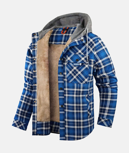 Blouson Homme Hivernal avec Capuche et Doublure Chaude
