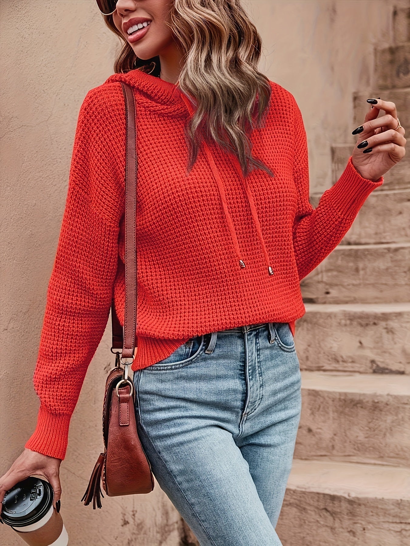 Pull Femme Élégant Capuche Doux Hiver - LuxeStyle