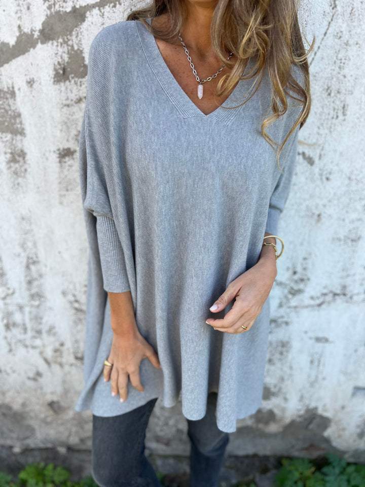 Pull femme noir classique longues manches