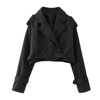 Manteau Long Élégant pour Femme avec Ceinture