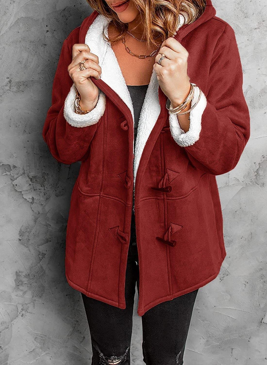 Manteau Femme Hiver Doux et Chic en Cuir