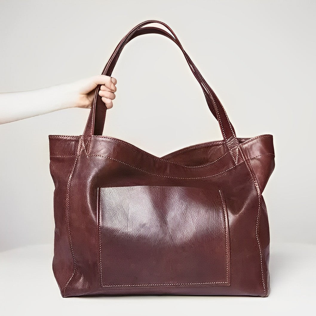 Sac à Épaule Chic en Cuir Véritable pour Femme