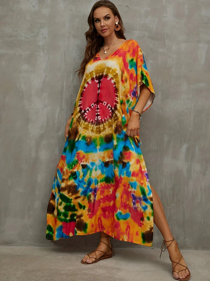 Robe de Plage Colorée Fleurie pour Femme Été - LuxeStyle