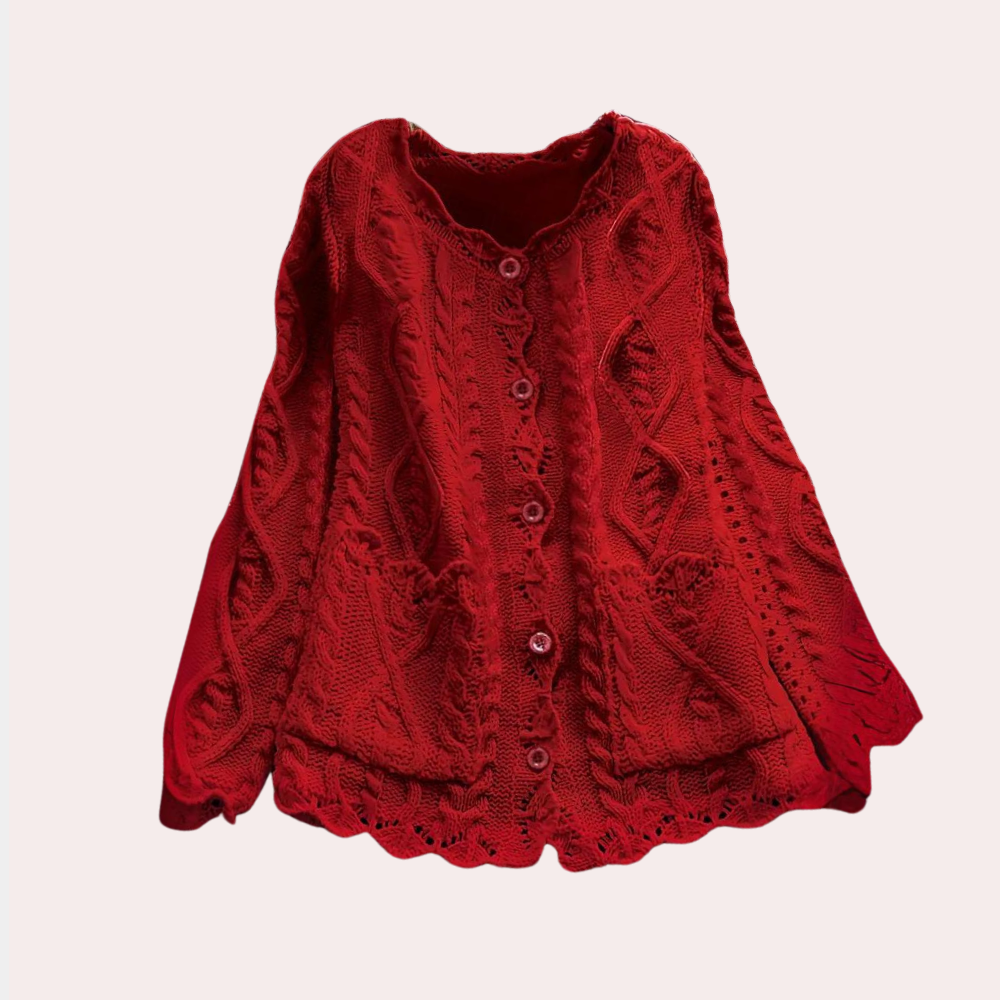 AILANA - Cardigan Tricoté pour Femmes