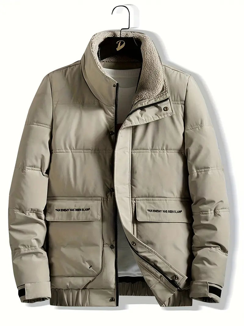 Veste Homme Zippée Col Montant pour Tous Les Jours
