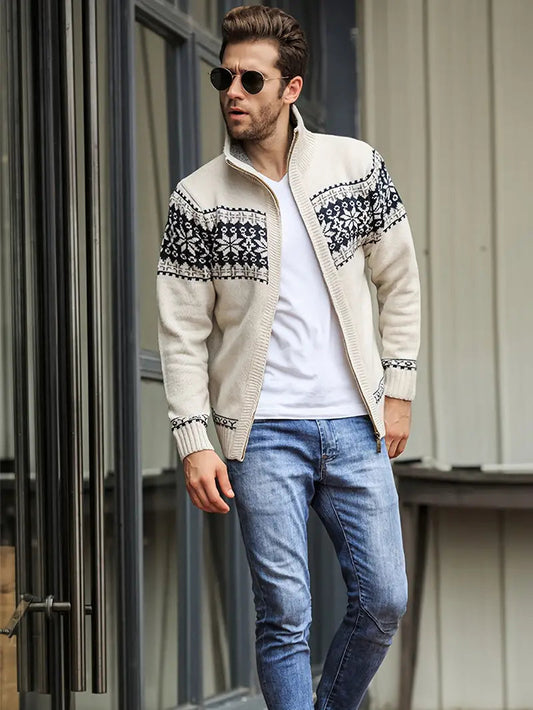 Cardigan Chic à Manches Longues pour Homme - BlxckFR