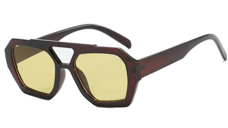Lunettes de Soleil Femmes Élégantes Carrées avec Protection UV