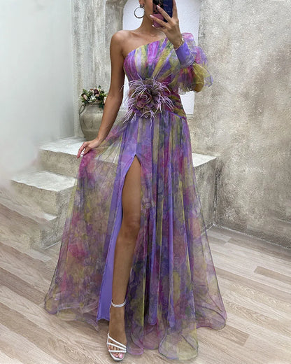 Robe de Soirée Élégante Longue pour Femme - Robe Été Légère et Chic