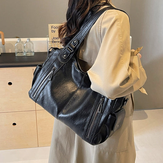 Sac à Main Chic en Cuir pour Femme avec Poches Pratiques - LuxeStyle