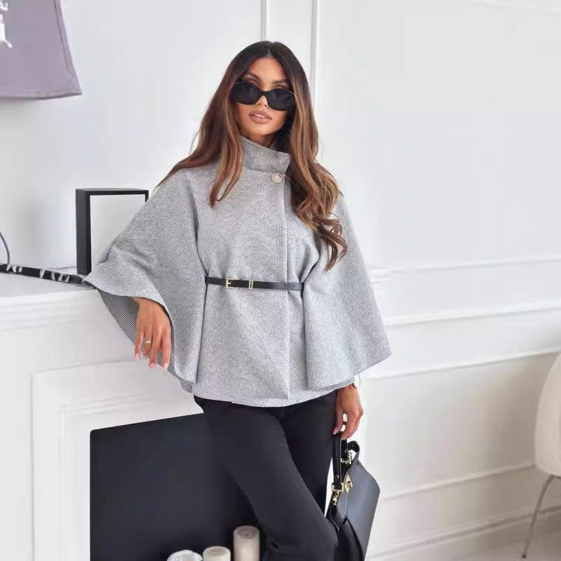 Veste Élégante à Ceinture pour Femme Automne