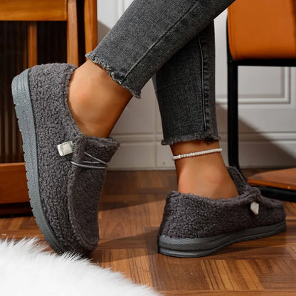 Chaussons Teddy Confort Femme - Pantoufles Élégantes et Chaudes pour Maison et Extérieur
