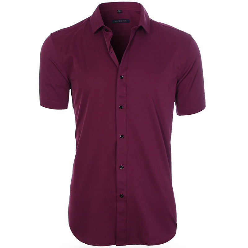 Chemise Homme Décontractée Manches Courtes Marine