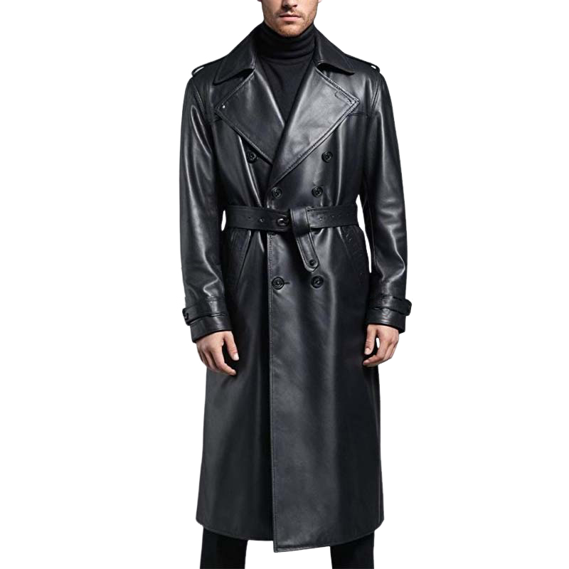 Manteau Imperméable Homme Long avec Poches pour Automne - LuxeStyle