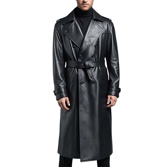 Manteau Imperméable Homme Long avec Poches pour Automne - LuxeStyle