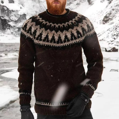 Pull Homme Hiver Chaud à Carreaux