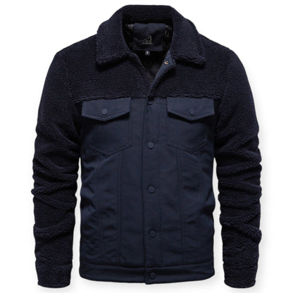 Veste Hivernale Chaude avec Fermeture Éclair pour Homme