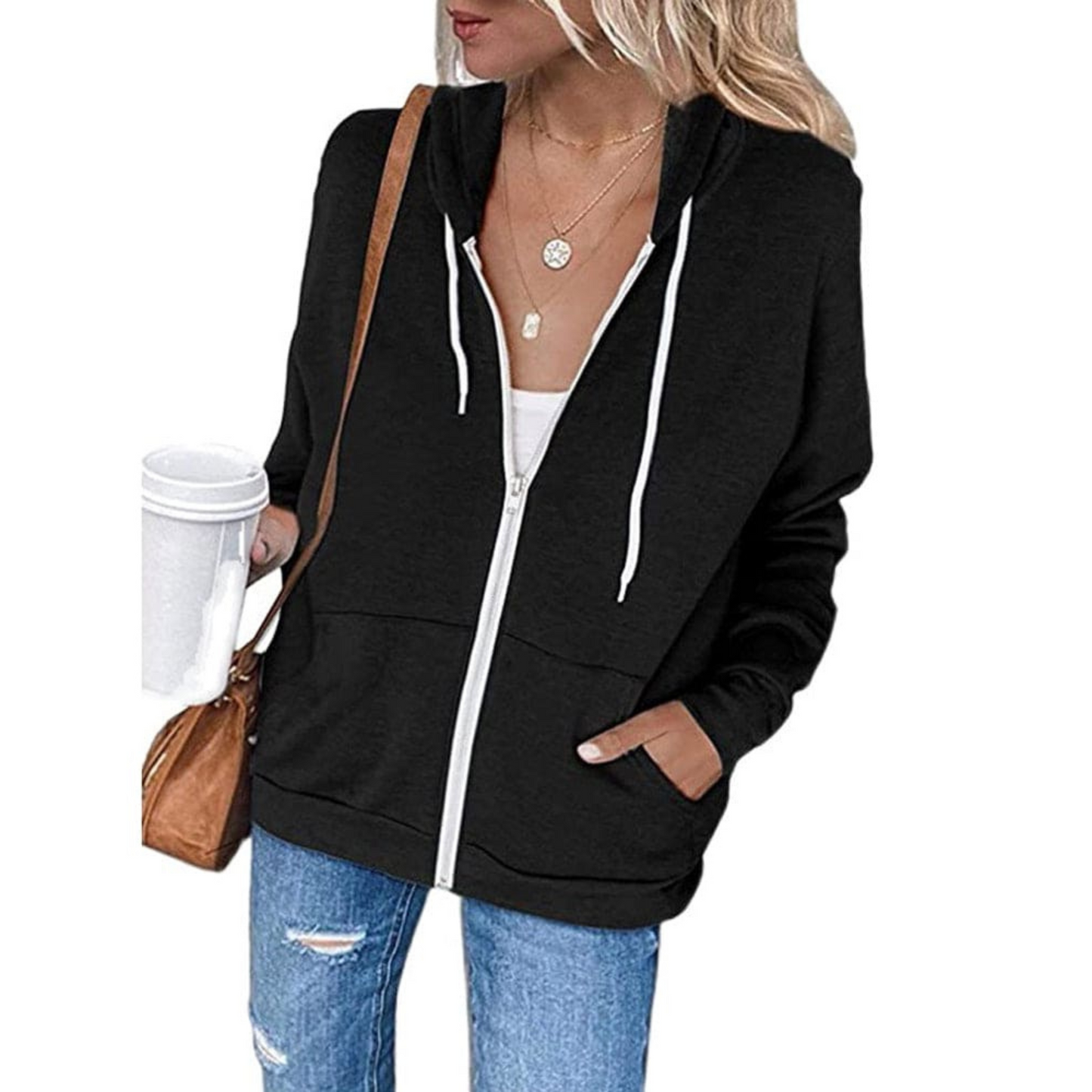 Sweat à Capuche Féminin Élégant - luxestyle