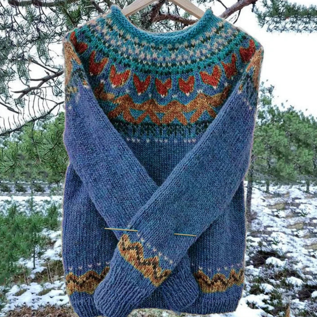 Pull Femme Hiver Coloré – Tricot Chaud et Douillet