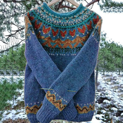 Pull Femme Hiver Coloré – Tricot Chaud et Douillet