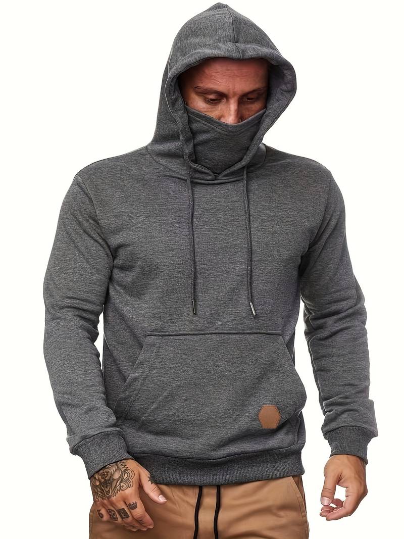 Sweat Capuche Homme Masqué Manches Longues