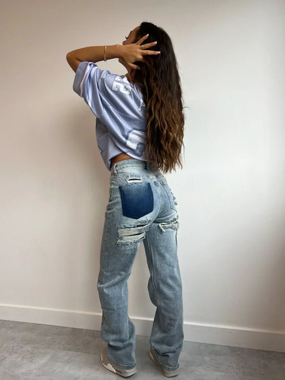 Jeans femme haute taille tendance