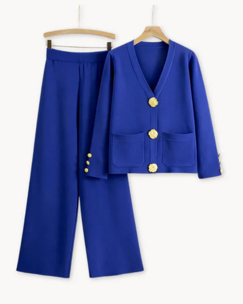Costume Femme Beige Brodé