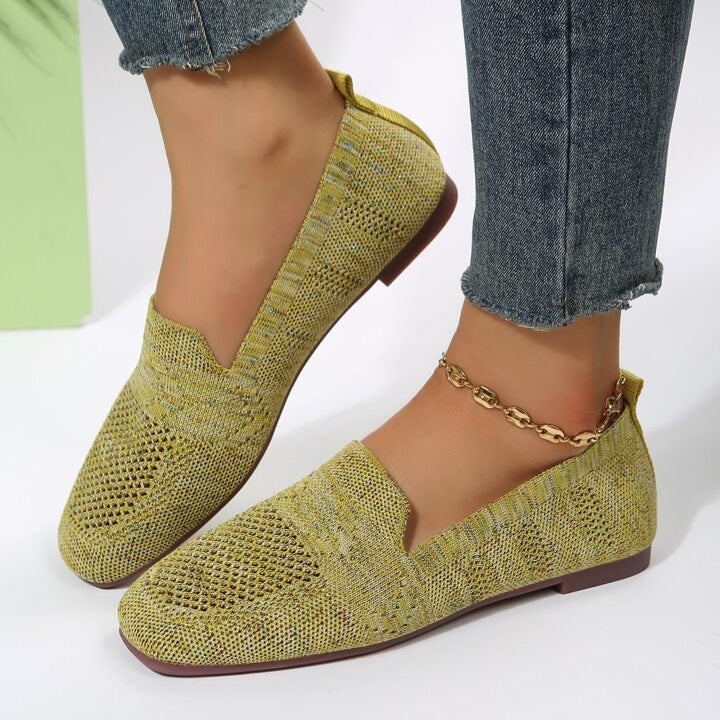 Chaussures plates confortables en mesh résistant