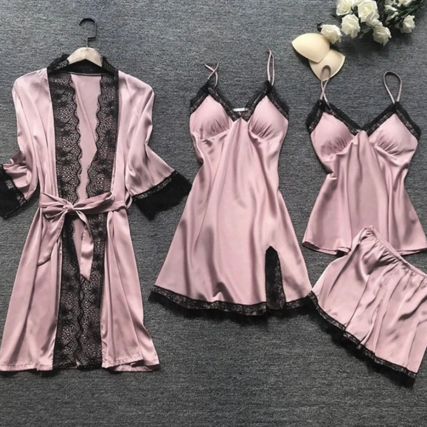 Pyjama Femme Luxe en Soie pour Nuits Douces