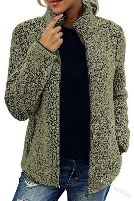 Gilet Polaire Élégant au Col Montant pour Femme