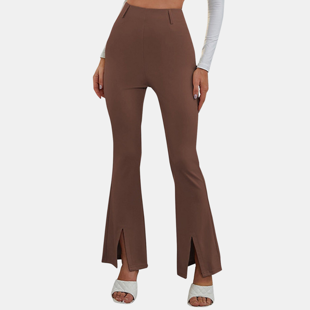 Pantalon Femme Élégant à Taille Élevée pour Tous les Jours