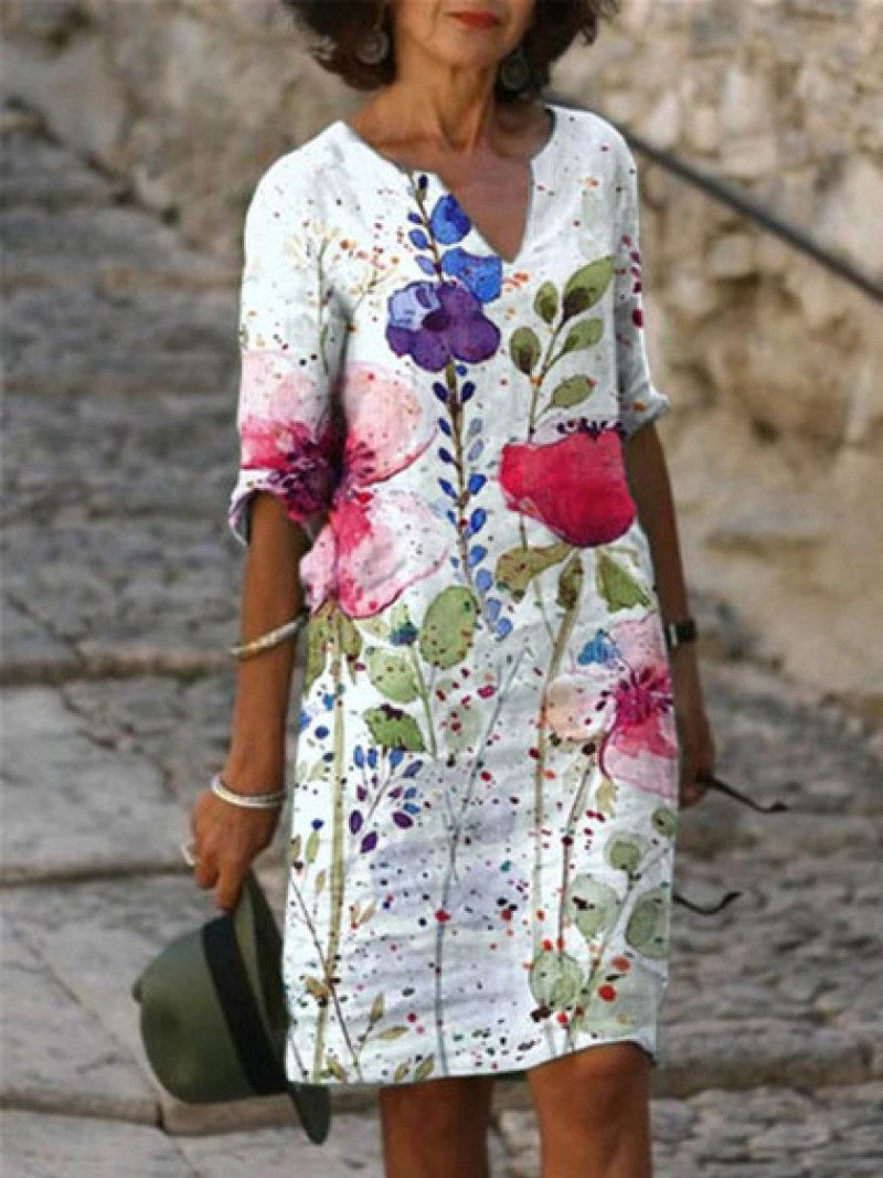 Robe Chic Femme Courte Élégante