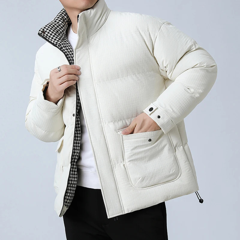 Veste Hiver Élégante Fermeture Éclair pour Homme