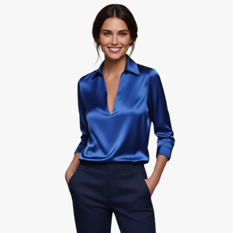 Blouse femme satinée tendance