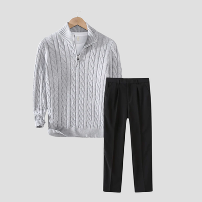 Pull en Laine Marine Élégant pour Homme