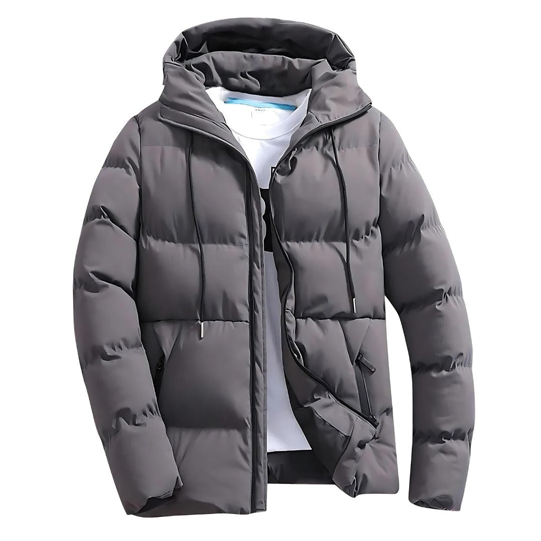 Manteau Hiver Homme - Parka Imperméable Élégant avec Capuche et Doublure Polaire