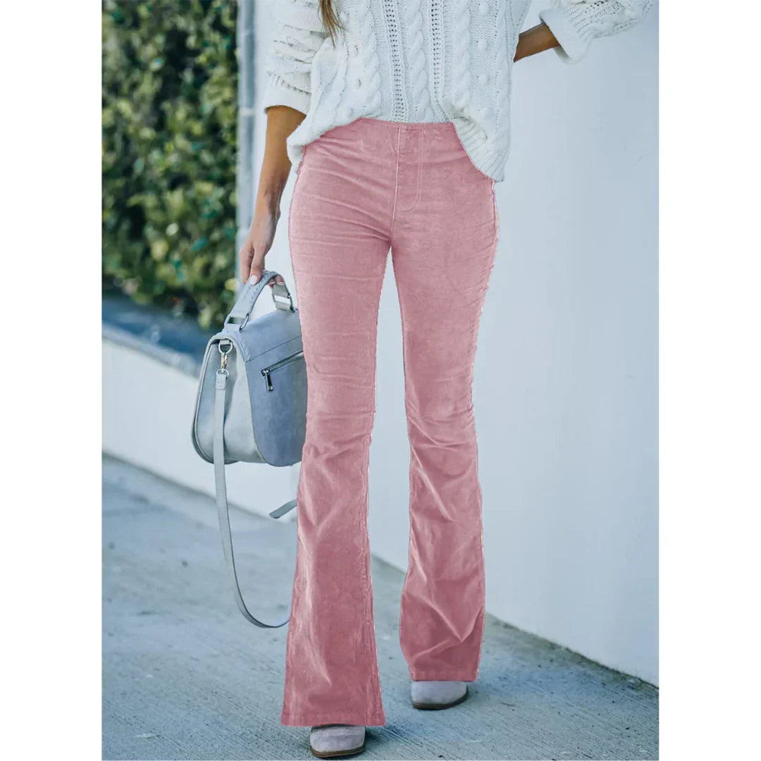 Pantalon Large Confort avec Taille Élevée pour Femme - LuxeStyle