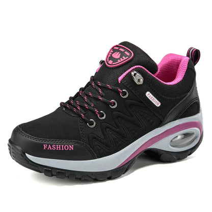 Baskets Féminines Rose Confortables à Semelle Élastique