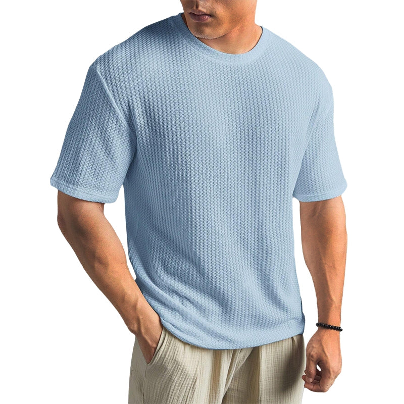 T-shirt décontracté à col rond et manches courtes