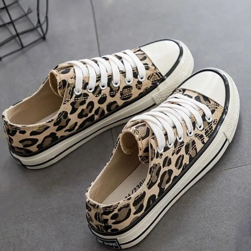 Baskets tendance imprimé sauvage avec semelle confort - LuxeStyle