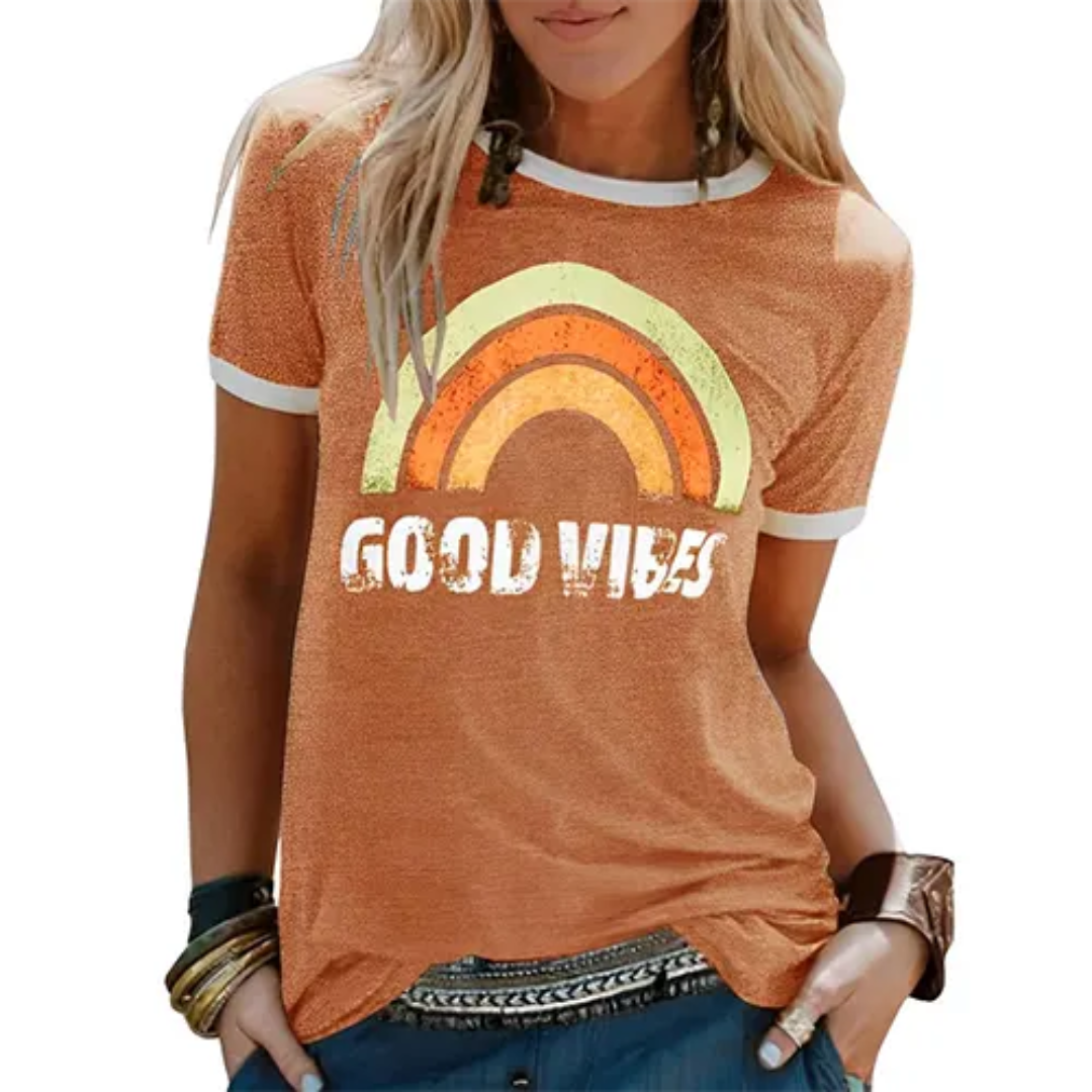 T-shirt Été Femmes Décolleté V pour l'été