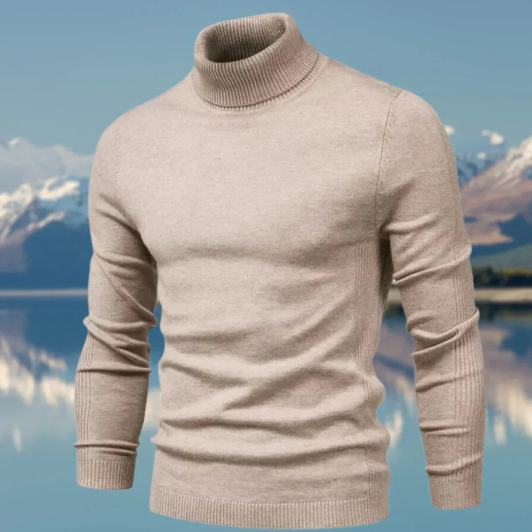 Pull Homme Col Roulé Élégant – Doux et Ajusté pour Hiver
