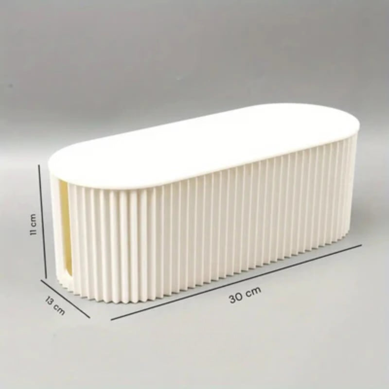 Boîte de rangement de câbles fine et compacte