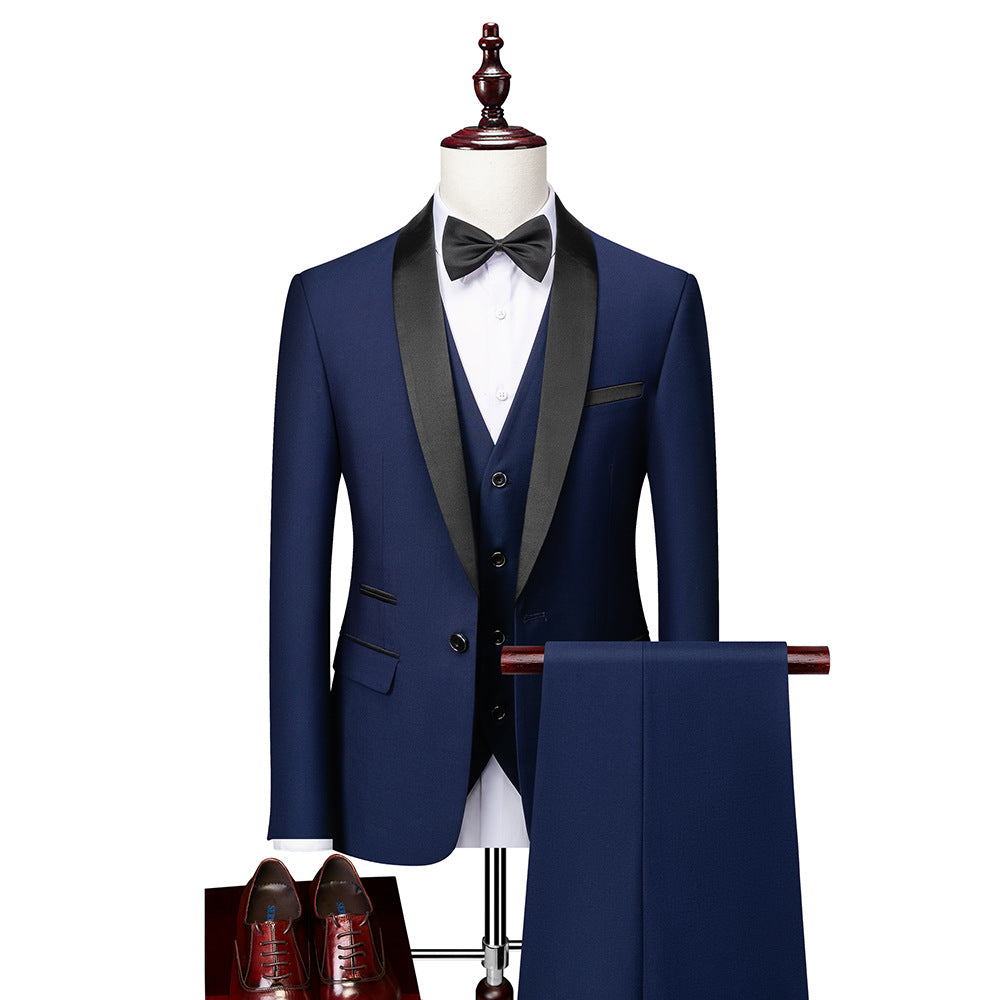 Costume Élégant Homme Pour Mariage avec Gilet et Nœud Papillon