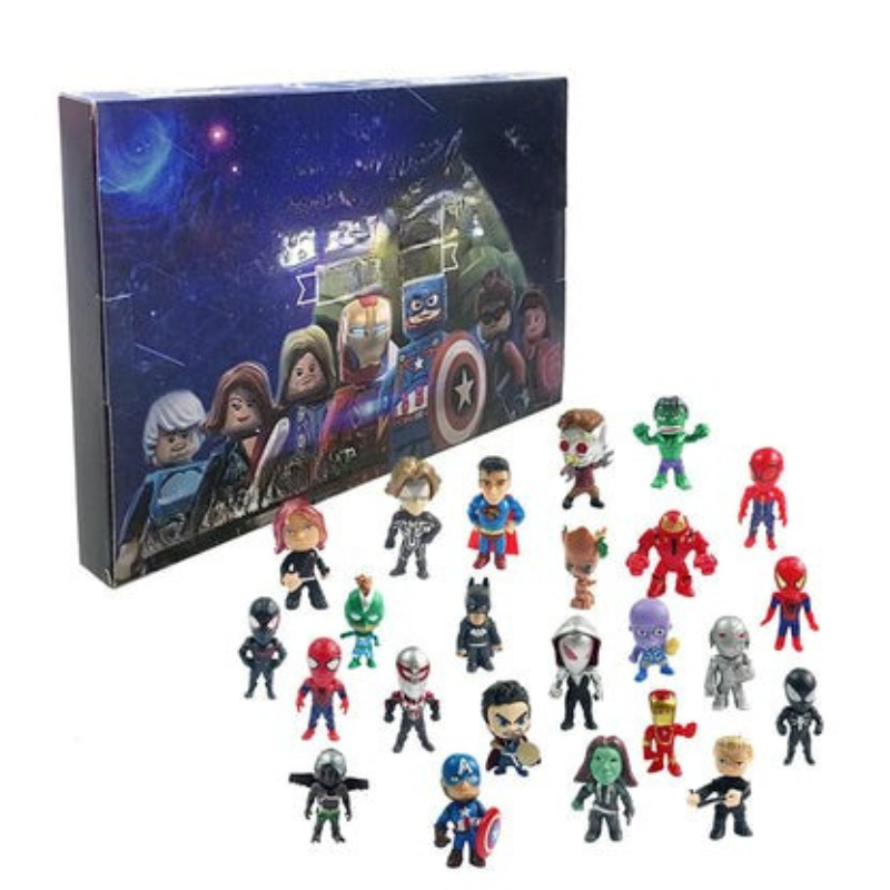 Calendrier de l'Avent Marvel En Boîte Avec Mini-Figurines Pour Les Petits