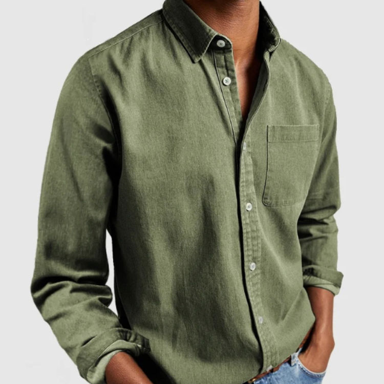 Chemise Élégante Homme Manche Longue