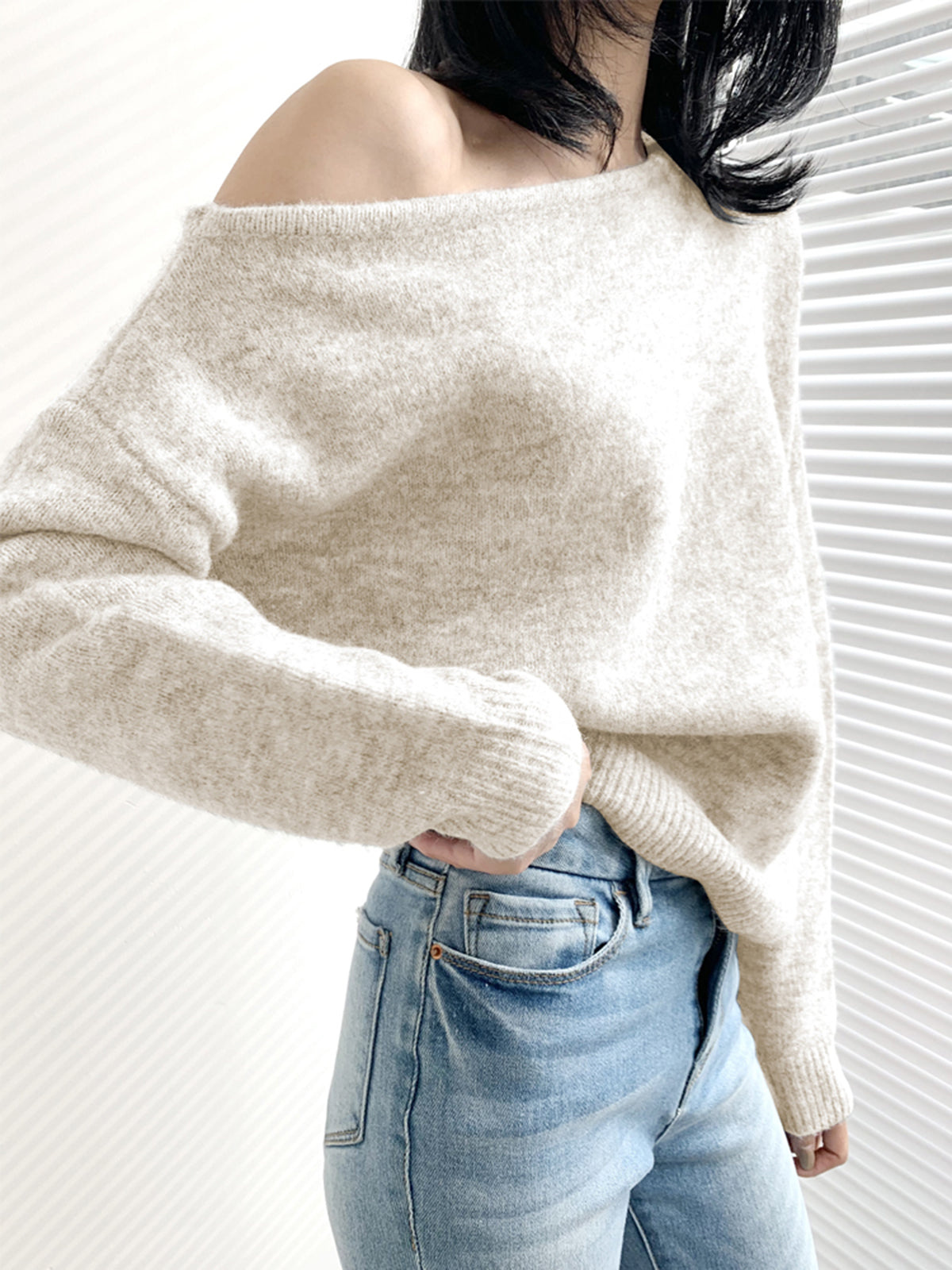 Pull Féminin Décalé Douillet