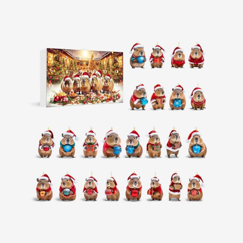Calendrier de l'Avent Festif Kapibara Jouets Surprises - LuxeStyle